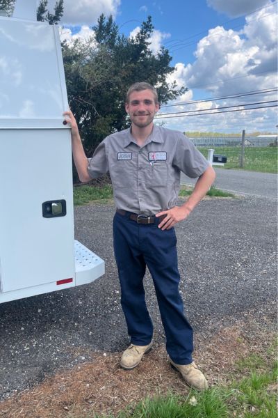 Josh DeRidder, owner of DeRidder's Water Solutions LLC in Tabernacle, NJ